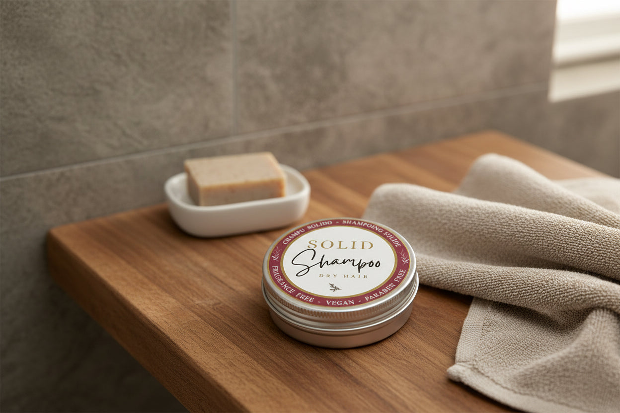 Champú Sólido Artesanal en Lata – Cabello Seco